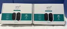 Arlo Essential 3rd GEN - 2K Outdoor Security Camera White - 4 Cameras (VMC3281)