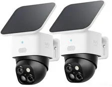 eufy Security SoloCam S340 2Pack Solar Security Camera Wireless Outdoor No Blind