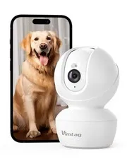 VIMTAG 4MP 5G Indoor Security Camera Pet Dog Cat Cam 2.5K Night Vision 2-Way