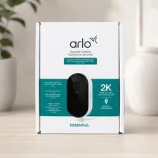 Arlo Essential Security Camera Plug In 3rd Gen 2025 Model 2K 130° View Outdoor