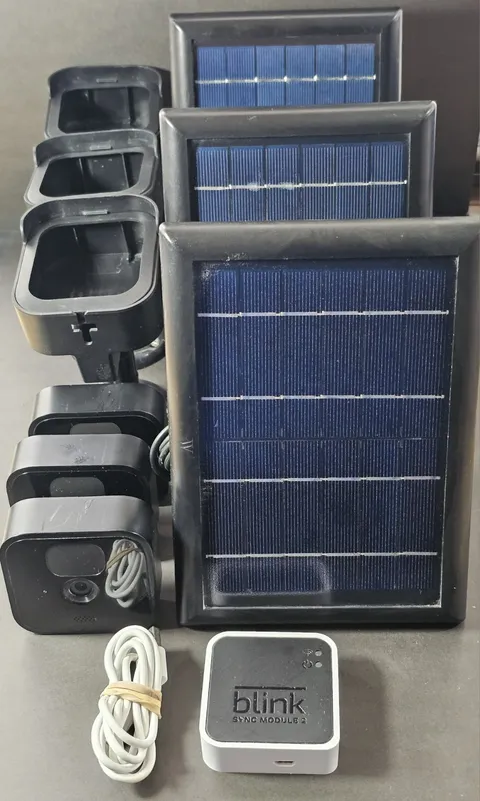 Blink 3 Outdoor 3rd Gen Wireless HD Security Cameras w/ Mounts & Solar Panels