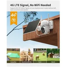 Battery Powered 4G LTE Security Camera - No WiFi Required