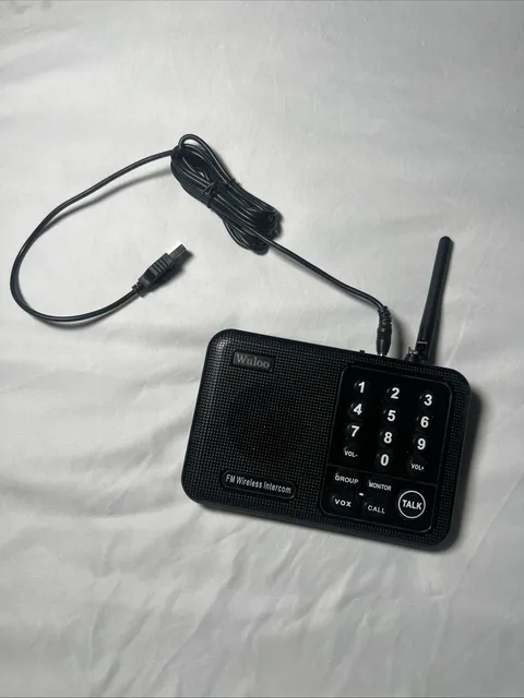 Wuloo Wireless Home Intercom System WL-666 Single Unit Broken Antenna