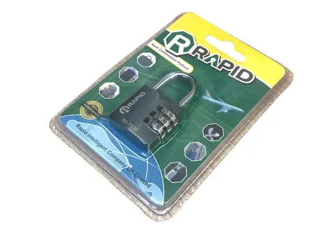 Aluminum 3-Digit 30mm Combination Luggage Code Password Lock Padlock RAPID