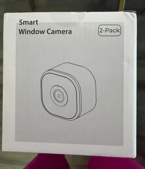 Smart Window Camera 2-Pack Wi-Fi IP/Network Indoor Surveillance, White