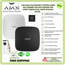 AJAX | Hub 2 Plus | LAN | Wi-Fi | LTE | 2G 2 SIM | 200 devices, 200 users