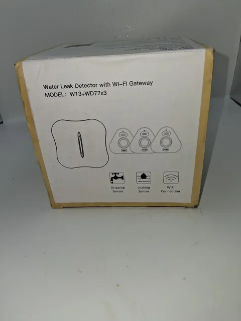 Smart Water Leak Detector with App Alerts & 120dB Alarm - 4 Sensors & Gateway