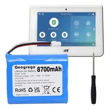 Upgraded 300-10186 Replacement Battery for ADT Command Smart Panel ADT5AIO-1/...