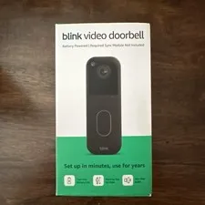 BRAND NEW  Blink Video Doorbell  (2025 version) BLACK (no sync module  included)