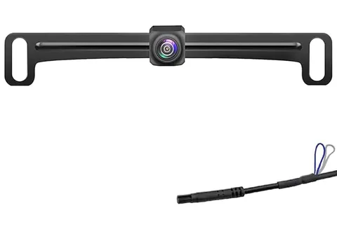 Goodsby Backup Camera HD Rear Front View License Plate Night Style 11, black