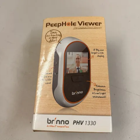Brinno Peep Hole Viewer Model  PHV 1330 w/ 3" LCD Display New In Box!!