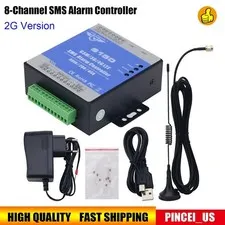 8-Channel SMS Alarm Controller SMS Relay Switch 8DIN 2DO USB S150 2G Version SZ