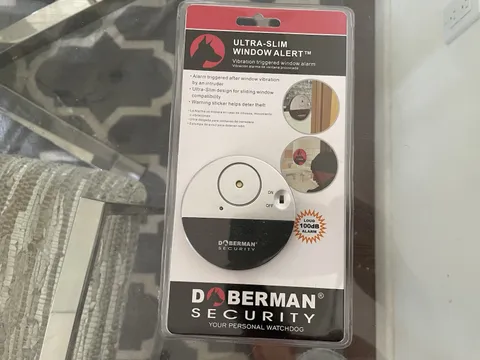 Doberman Security Ultra-Slim Window Alert Alarm NIP Sealed SE-0106 Loud 100dB