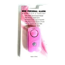 Mini Personal Safety Security Panic Anti Attack Alarm LED Flashlight & Belt Clip