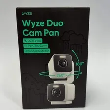 New Wyze Cam Pan Home Security Camera White WYZEDUOWH