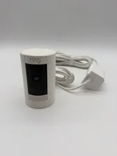 Ring Stick Up Cam White Outdoor Wireless Battery Security Camera Only 5UM7E5