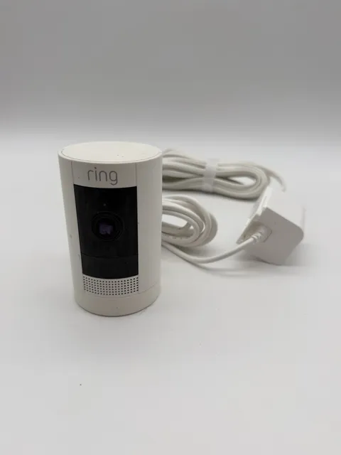 Ring Stick Up Cam White Outdoor Wireless Battery Security Camera Only 5UM7E5