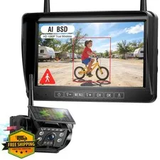 Fookoo Magnetic Solar Camera 7", Black 1-Cam