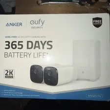 ANKER EUFY SECURITY 2 CAMERA KIT, eufyCam2, 1080P, 365 Day Battery T81141D1 New