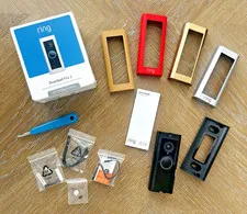 Ring Doorbell Pro 2 Wired 3D Motion Detector + 4 Faceplates Complete Working