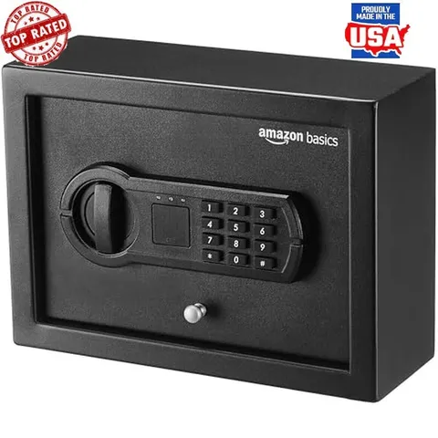 Slim Desk Drawer Security Safe Programmable Keypad Quick Access Emergency Key US