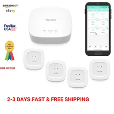 Water Leak Detector Kit LoRa Long-Range Hub and Sensors for Whole-Home Coverage