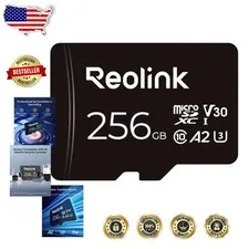 High-Speed 256GB MicroSDXC Card U3 A2 V30 for PoE & WiFi Security Cams