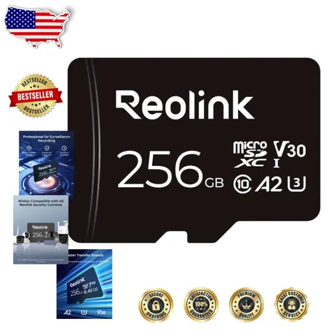 High-Speed 256GB MicroSDXC Card U3 A2 V30 for PoE & WiFi Security Cams