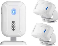 Wireless PIR Motion Sensor Alarm System with Night Light & Dual Detectors