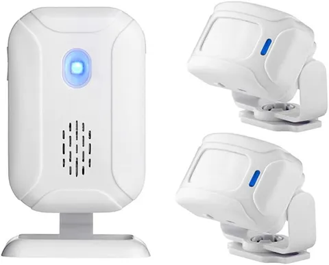 Wireless PIR Motion Sensor Alarm System with Night Light & Dual Detectors