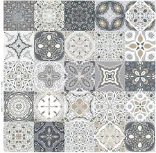 PVC tile stickers Moroccan mosaic tiles kitchen bathroom home 20x20cm
