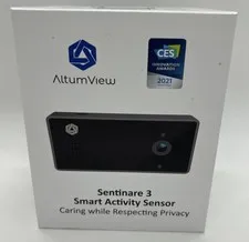 AltumView Sentinare 3 Smart Activity Sensor Camera Senior Fall Detection Black