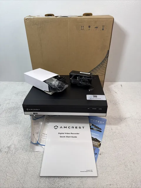 Amcrest 8CH DVR Security 8MP Camera System AMDVTENL8 1TB HDD