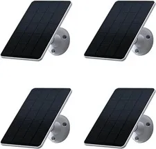 4 Pack Solar Panel Only Compatible with WYZE Battery Cam Pro Wireless Outdoor In