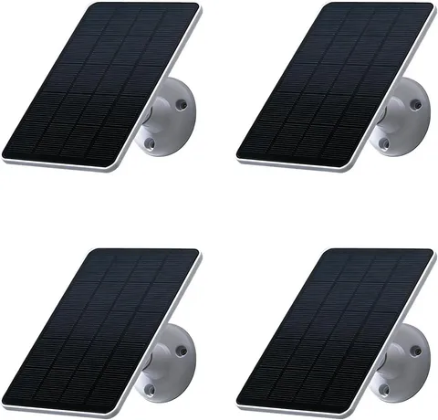 4 Pack Solar Panel Only Compatible with WYZE Battery Cam Pro Wireless Outdoor In