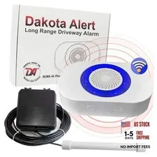 Driveway Alarm Sensor - Driveway Alarms Wireless Outside DCPA-4k Plus