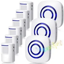Motion Sensor Alarm Wireless Driveway Alarm Indoor Home Motion Detector Long ...