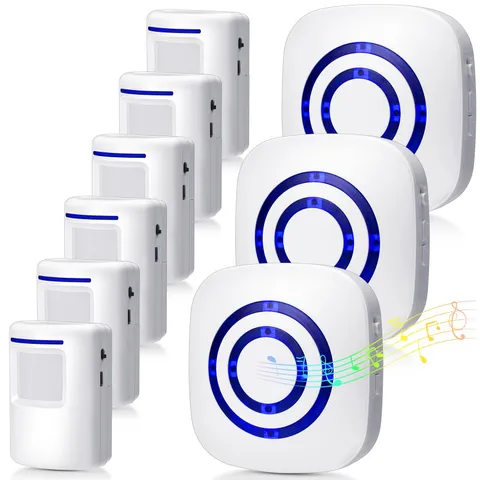 Motion Sensor Alarm Wireless Driveway Alarm Indoor Home Motion Detector Long ...