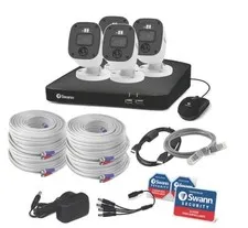 Swann 2K DVR 8 Channel 4 PRO2KMQB Bullet CCTV Cameras 256 SD 8468542KMQB HD
