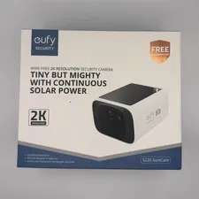 eufy Security S220 SoloCam 2K Solar Wire-Free Wi-Fi Camera Two-Way Audio