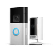 Ring Essential Kit with Battery Doorbell Plus and Indoor Cam
