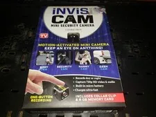 Invisicam Mini Security Camera w/ Collar Clip & 8 GB Memory Card Body Nanny Dash