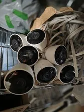 Google Nest Cam Indoor Outdoor Surveillance Camera - Snow Lot Of 7 Used Wired