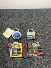 Craftsman Keyed Padlocks Lot Brass Steel Multicolor High Security W Keys Locks