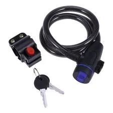 Colorful Lock Bike Cable Locks Road Bike Cycling padlock Anti-Theft Black Lock