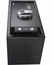 BARSKA Biometric Fingerprint Safe Quick Access, Black Metal, 14.5x12x7.75"