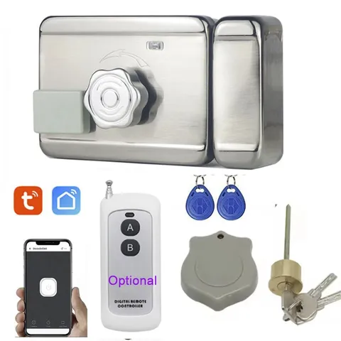 Tuya Smart Door Lock 125KHz ID Access Control Remote Electric Entry System Kit