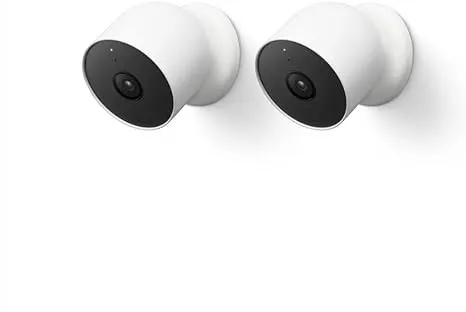 WHITE - Google Nest Cam Outdoor or Indoor Battery 2nd Generation 2 Count G3AL9