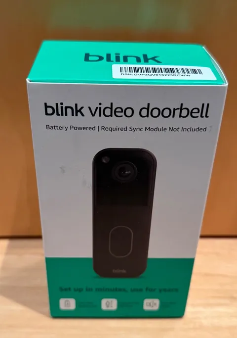 Blink Video Doorbell - Black - Sync Module not included - NEW - FAST SHIPPING