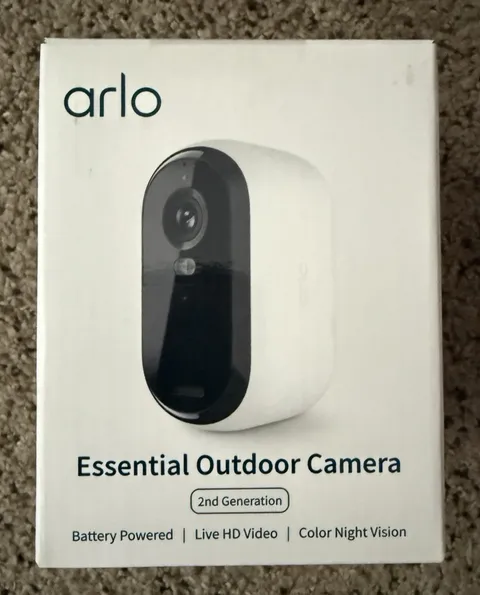 Arlo Essential Security Camera 1080p Outdoor 2ndGen Wireless - New